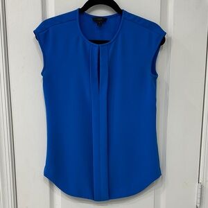 J. Crew Women's Royal Blue Cap Sleeve Blouse